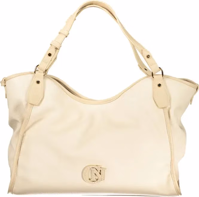Cafenoir Beige Polyurethane Women Shoulder Bag