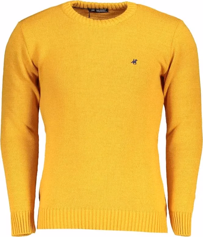 U.S. Grand Polo Yellow Acrylic Men Sweater