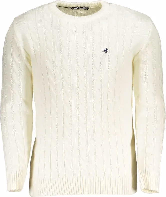 U.S. Grand Polo Bianco Acrylic Men Sweater
