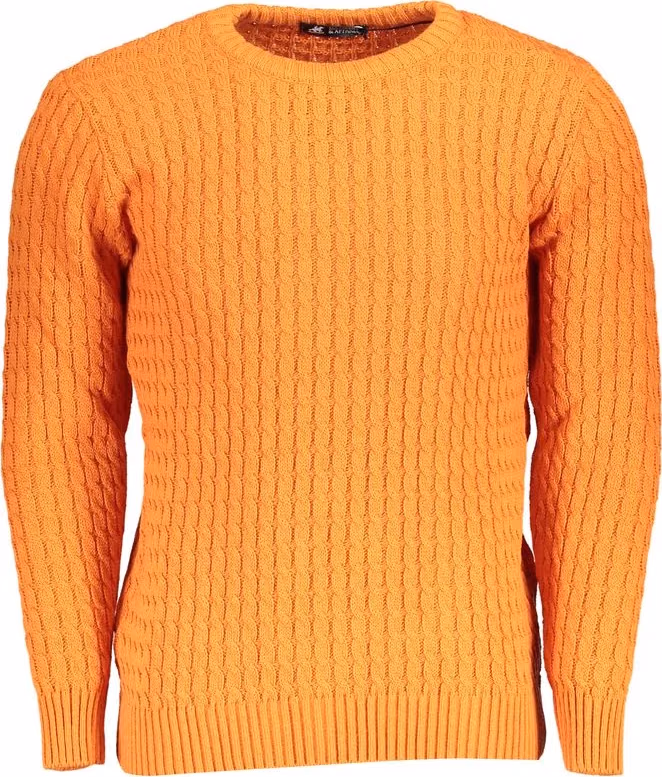 U.S. Grand Polo Arancione Acrylic Men Sweater