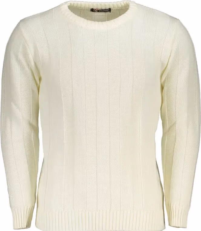 U.S. Grand Polo White Acrylic Men's Sweater