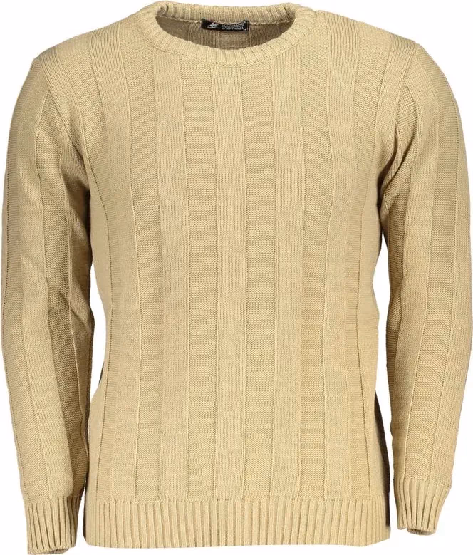 U.S. Grand Polo Beige Acrylic Men Sweater