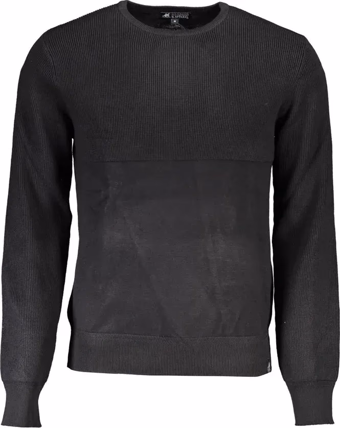 U.S. Grand Polo Black Viscosa Mens Sweater