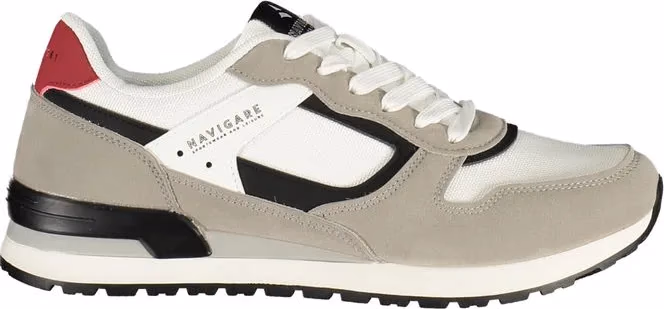 Navigare White Polyester Men Sneaker