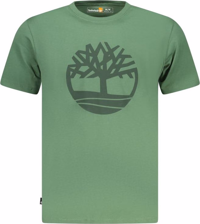 Timberland Verde Cotton Men T-Shirt