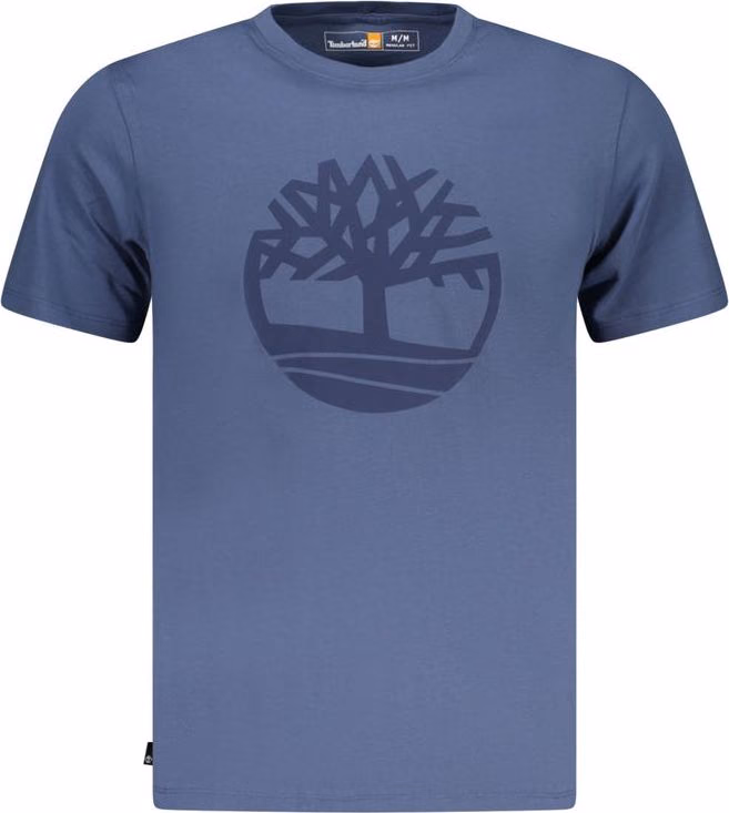 Timberland Blue Cotton Men T-Shirt