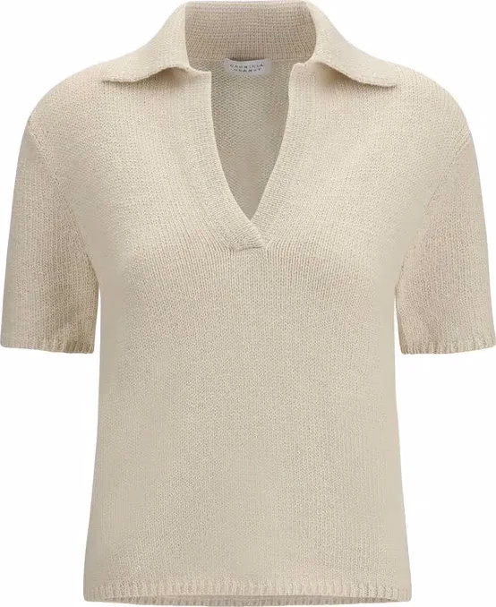 Gabriela Hearst Beige Cashmere Polo Shirt