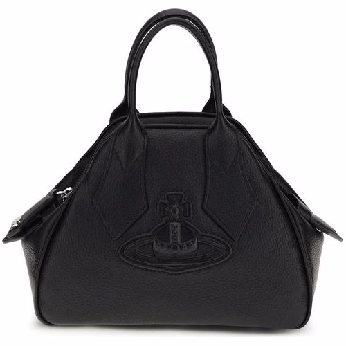 Vivienne Westwood Black Calf Leather Bos Taurus Handbag
