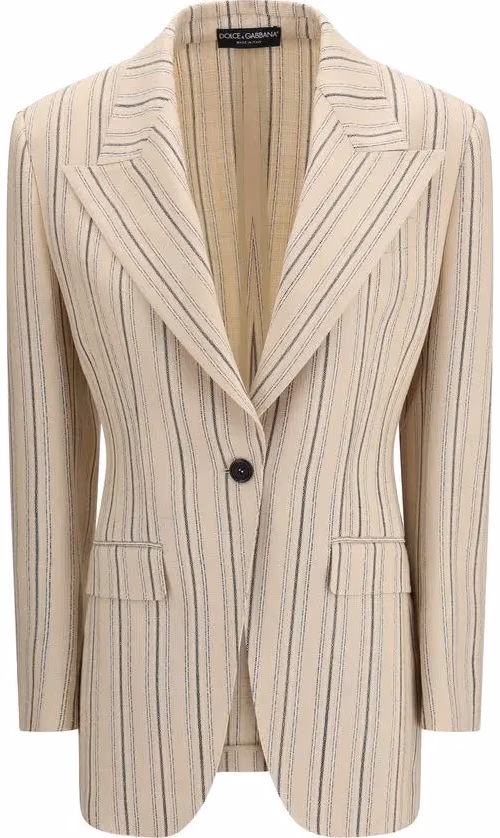 Dolce & Gabbana Multicolor Viscose Full-Length Jacket