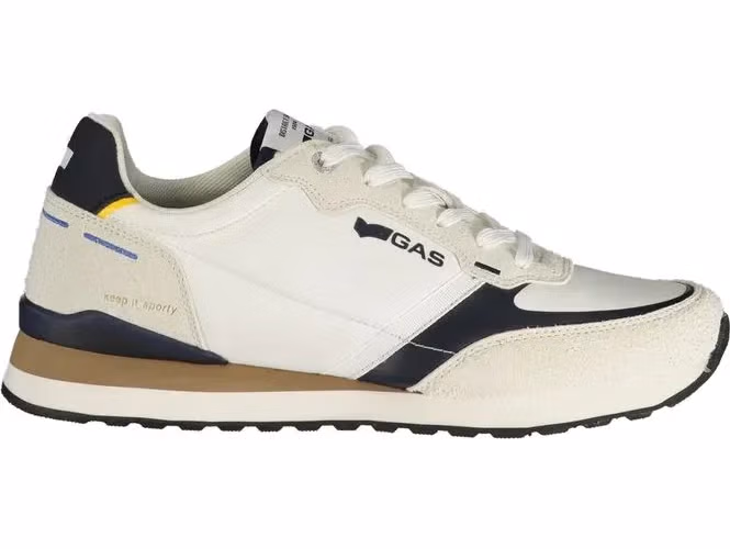 Gas White Polyurethane Men Sneaker