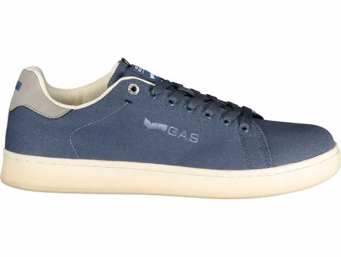 Gas Blue Polyester Men Sneaker