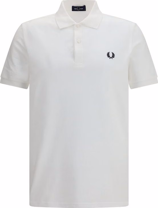 Fred Perry White Cotton Polo Shirt