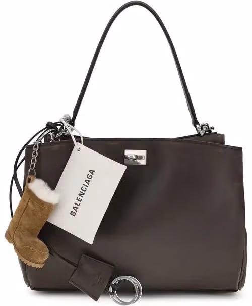 Balenciaga Brown Calf Leather Bos Taurus Shoulder Bag