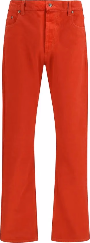 Versace Multicolor Cotton Straight-Leg Jeans