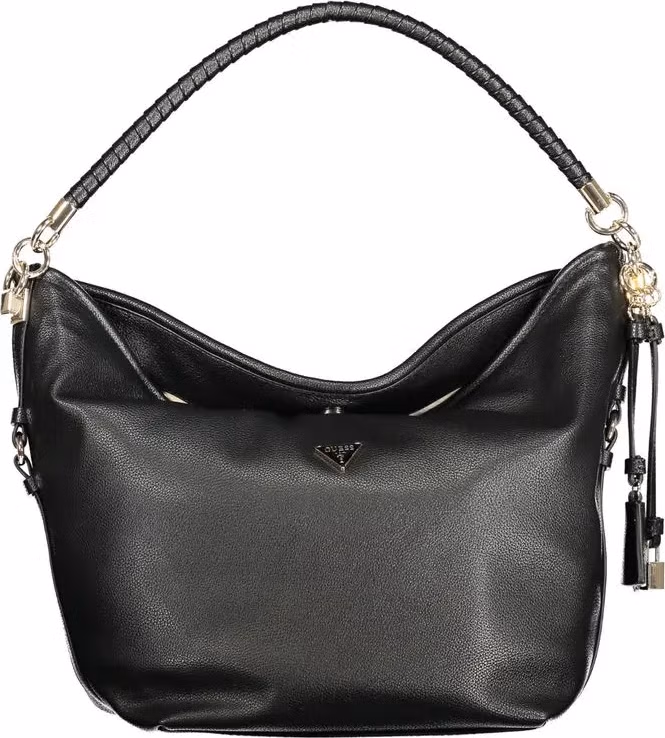 Guess Jeans Nero Polyurethane Women Shoulder Bag