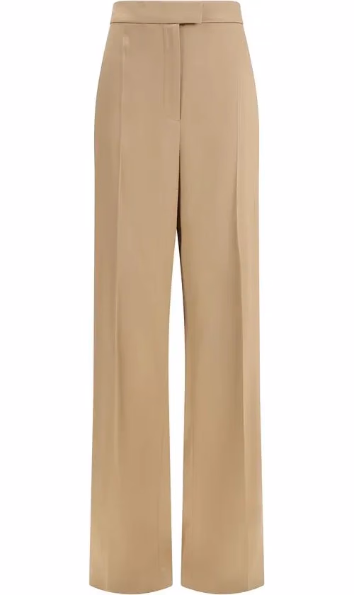 Valentino Garavani Beige Silk Dress Pants