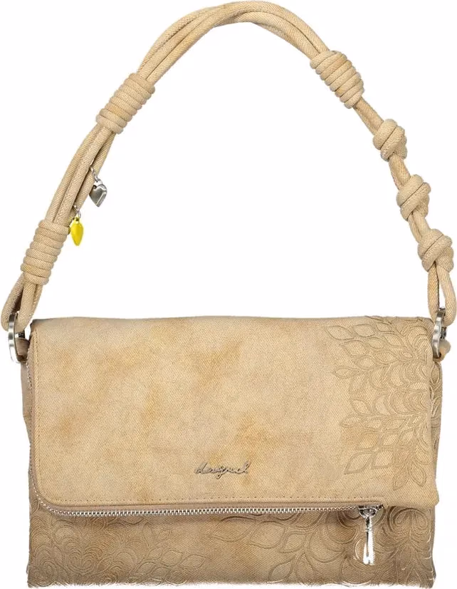 Desigual Beige Polyurethane Women Handbag