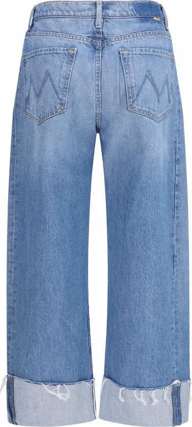 Mother Denim Blue Cotton Cropped Jeans