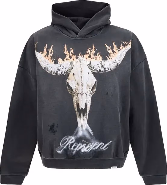 Represent Gray Cotton Sweatshirt