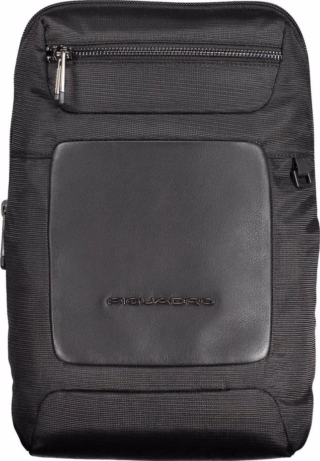 Piquadro Nero Econyl Men Shoulder Bag