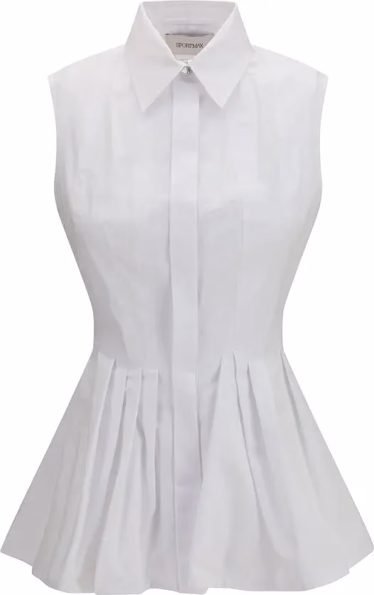 Max Mara White Cotton Shirt