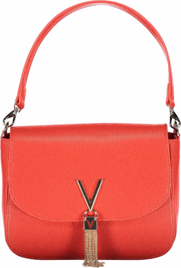 Mario Valentino Rosso Polyurethane Women's Bag with Removable Handles
