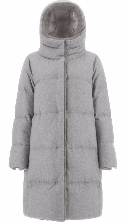 Herno Gray Cashmere Coat