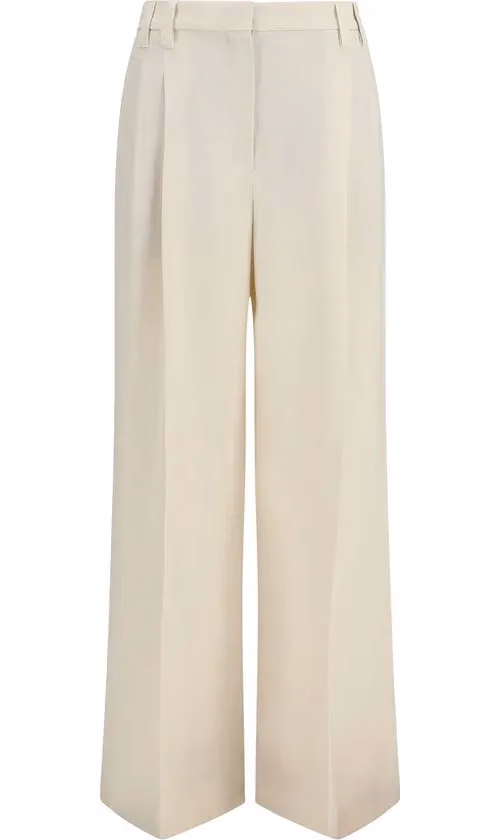 Brunello Cucinelli Beige Viscose Casual Pants