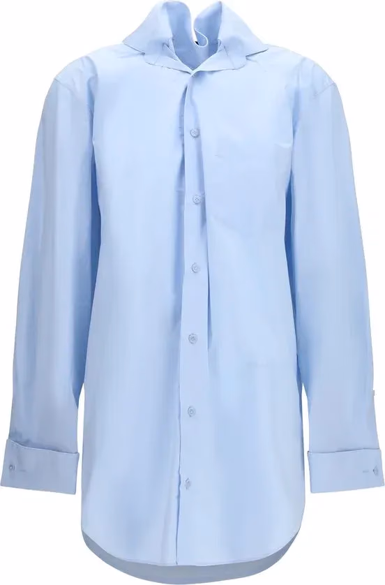 ALAINPAUL Blue Cotton Shirt