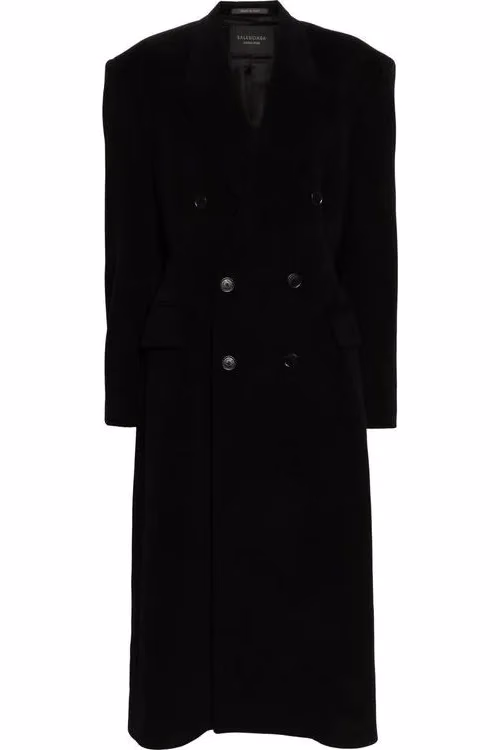 Balenciaga Black Cashmere Coat