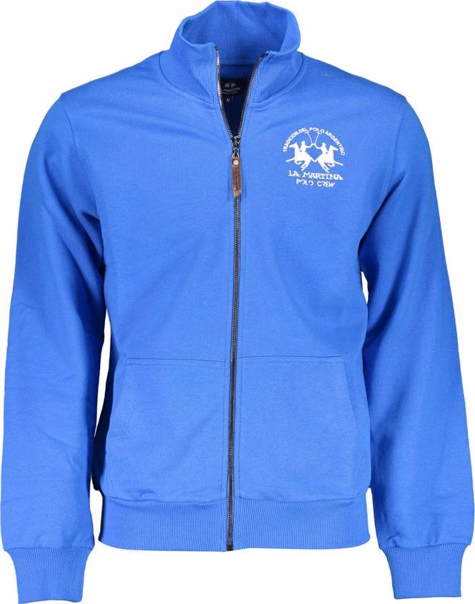 La Martina Blue Cotton Men's Sweatshirt