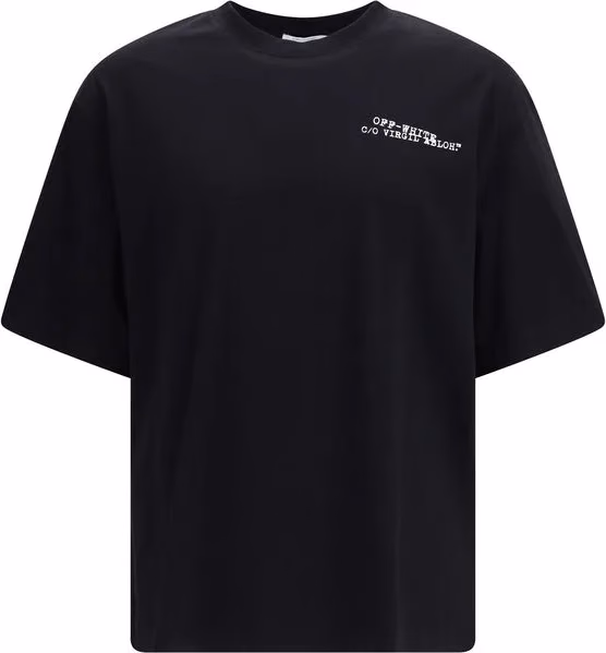 Off-White Black Cotton T-Shirt