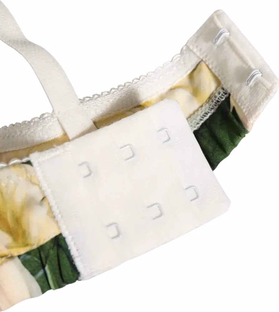 Dolce & Gabbana Multicolor Floral Print Soft Cup Bra Underwear