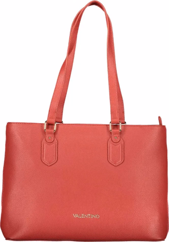 Mario Valentino Rosso Polyurethane Women's Bag With Zip Closure And Compartments