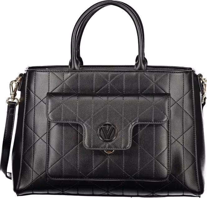 Mario Valentino Black Polyurethane Women's Bag