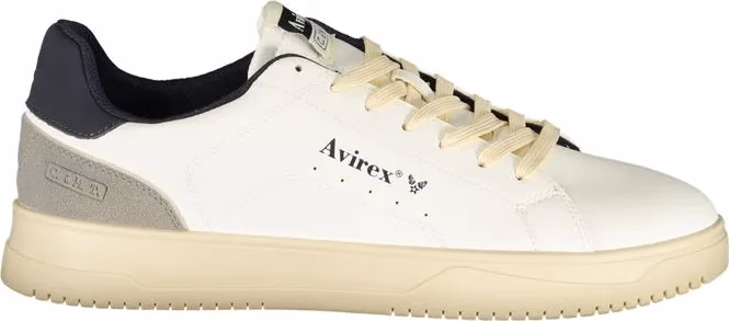 Avirex White Polyurethane Men's Sneaker