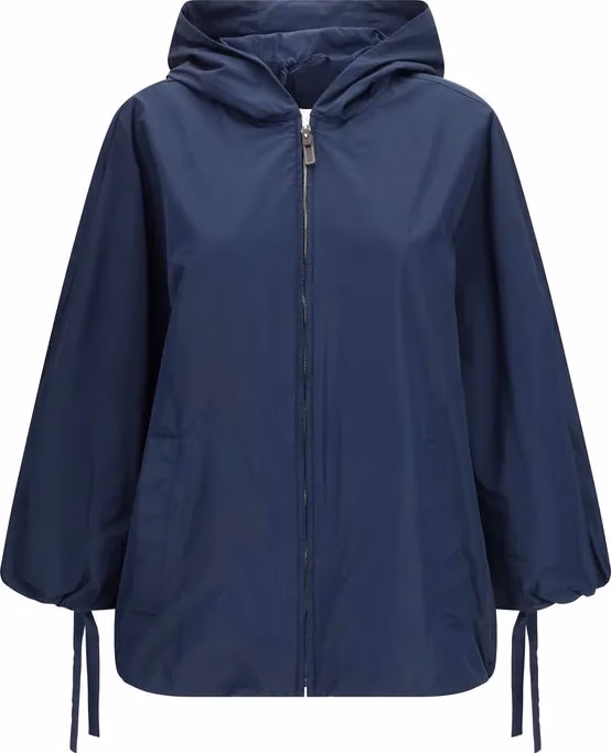 'S Max Mara Blue Polyester Trench Coat