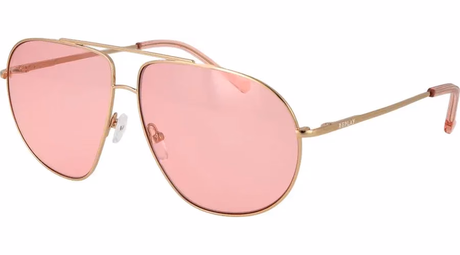 Replay Gold Metal Sunglasses