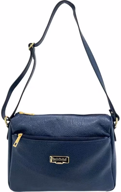 Baldinini Trend Blue Leather Women Crossbody Bag