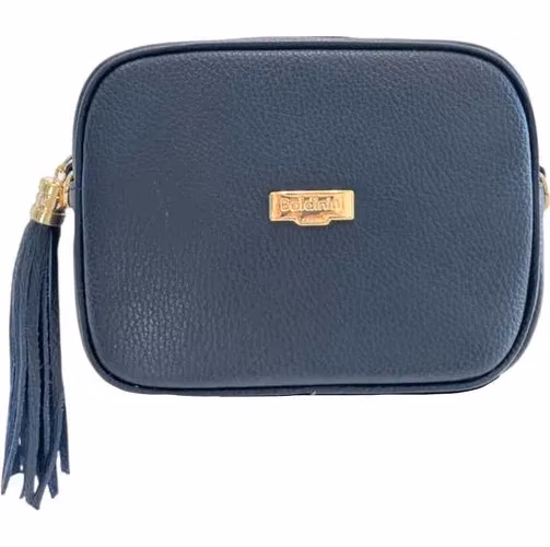 Baldinini Trend Blue Leather Women Crossbody Bag