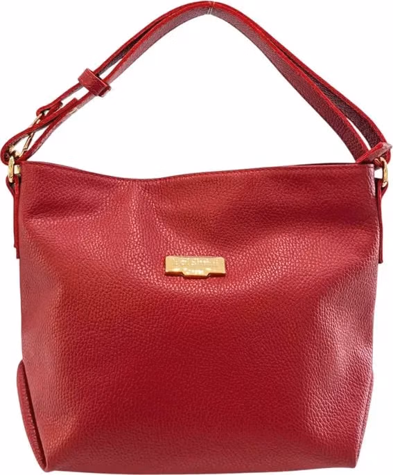 Baldinini Trend Red Leather Women Shoulder Bag