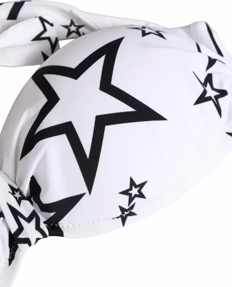 Dolce & Gabbana White Millennials Star Padded Bandeau Underwear