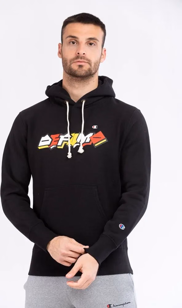 Champion Black Cotton Sweatshirt