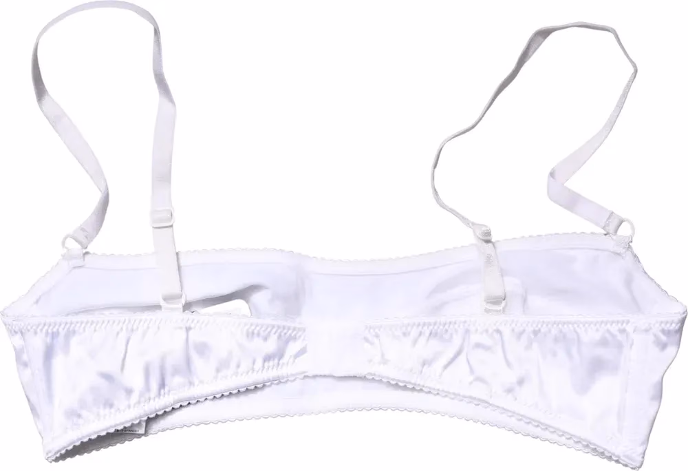 Dolce & Gabbana White Semi-Pad Underwire Balconette Bra Underwear