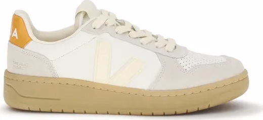 Veja White Calf Leather Bos Taurus Low Top Sneakers