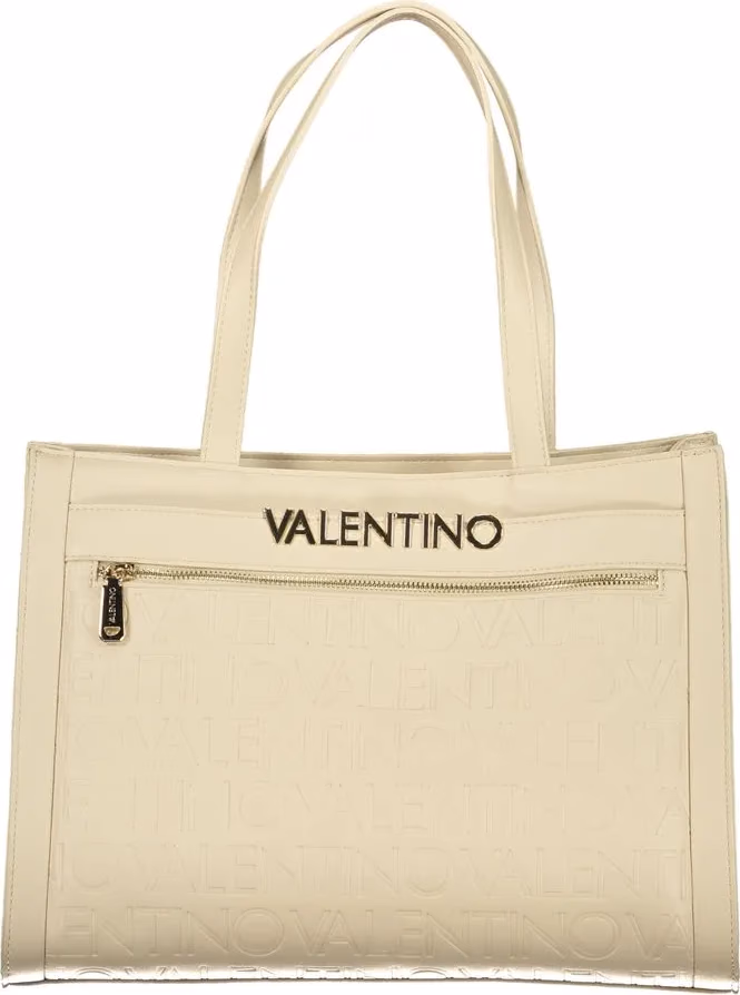 Mario Valentino Beige Polyurethane Womens Bag With Multiple Pockets