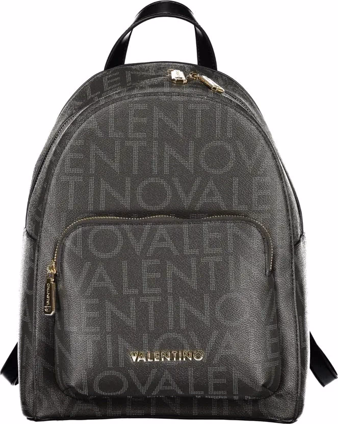 Mario Valentino Black Polyurethane Womens Backpack