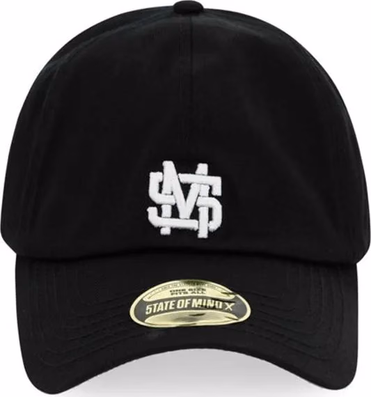 5TATE OF MIND Black Cotton Cap (Baseball Hat)