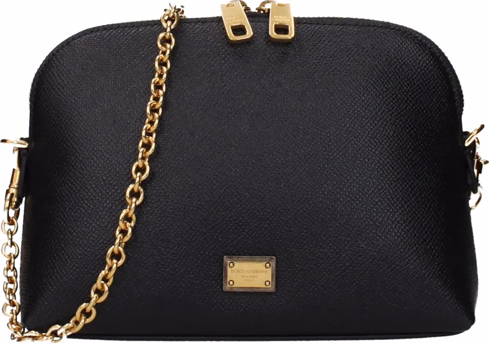 Dolce & Gabbana Black Leather Shoulder Bag