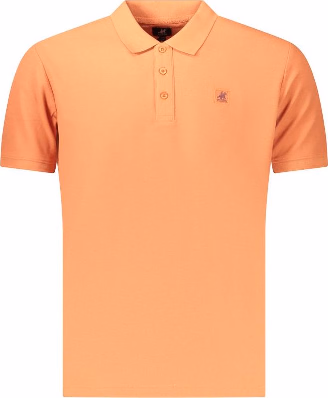 U.S. Grand Polo Orange Cotton Men's Polo Shirt